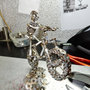 fat bike Metal sculpture,bici cross,scultura bicycle ,bici arte,riciclo,scultura fat bike,regalo ciclista,regalo  bike