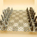 scacchi scacchiera scacchiera artistica passione scacchi scrap metals metal sculpture art regalo scacchieracollezione regalo scacchi acciaio