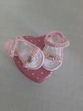 Sandali gioiello neonata 