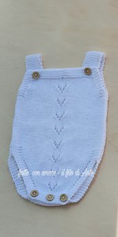 Pagliaccetto neonato in puro cotone 100% 