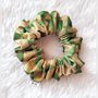 Scrunchie Green & Gold 