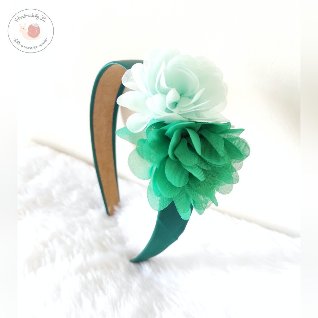 Glamour Girlz – Cerchietto Largo Per Capelli Con Motivo Floreale – Morbido E Confortevole – Colore Nero, Taglia Unica