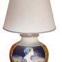 Lampada in ceramica di Castelli disegno Orsini Colonna cm 55