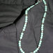 collana perle verde acquamarina