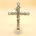 scultura crocifisso regalo croce, passione cristo, gesu regalo, croce artistica,  scrap metals sculpture metal oggetti da collezione