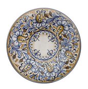 Piatto in ceramica di Castelli modello Rinascimento diametro cm 30