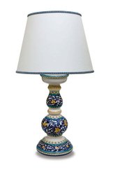 Lampada in ceramica di Castelli disegno Ornato cm 69
