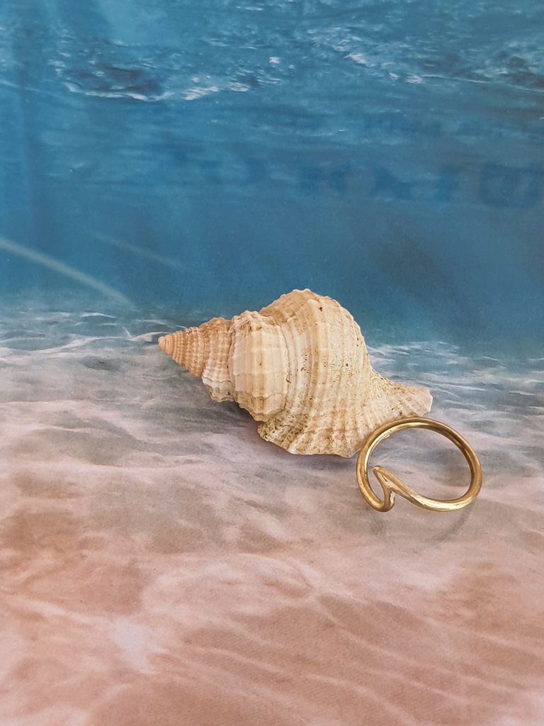 Anello In Argento 925 Donna - Design Onda Minimalista, Regolabile