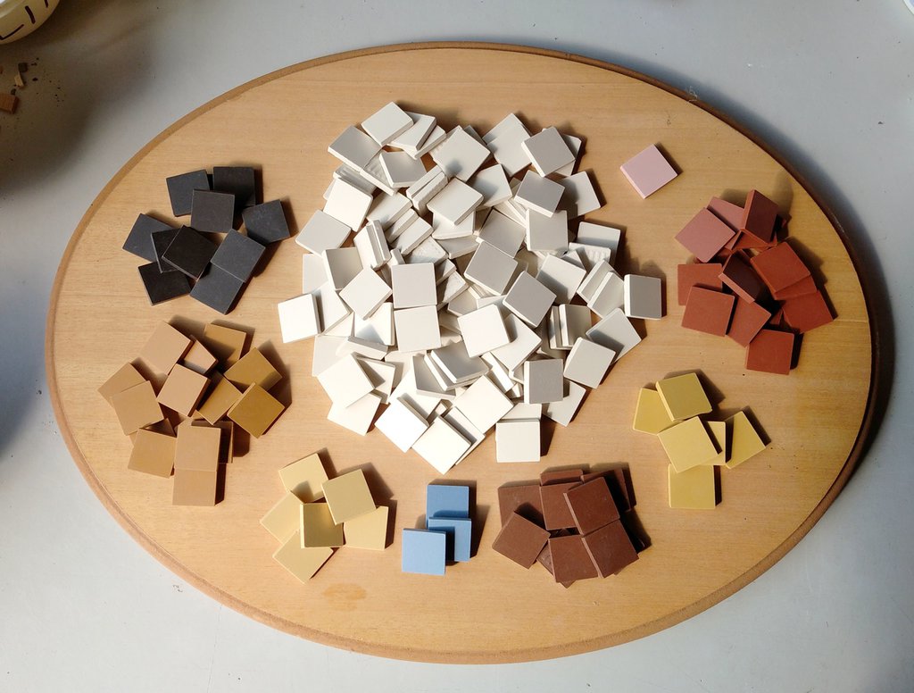Creaoix: kit mosaico fai da te Pallina di Natale blu | Mosaici di Barbara