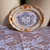 Cornice decorativa piccola in polvere ceramica con rilievi in oro scritta "Love" Pezzo Unico