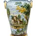 Vaso in ceramica di Castelli dipinto a mano