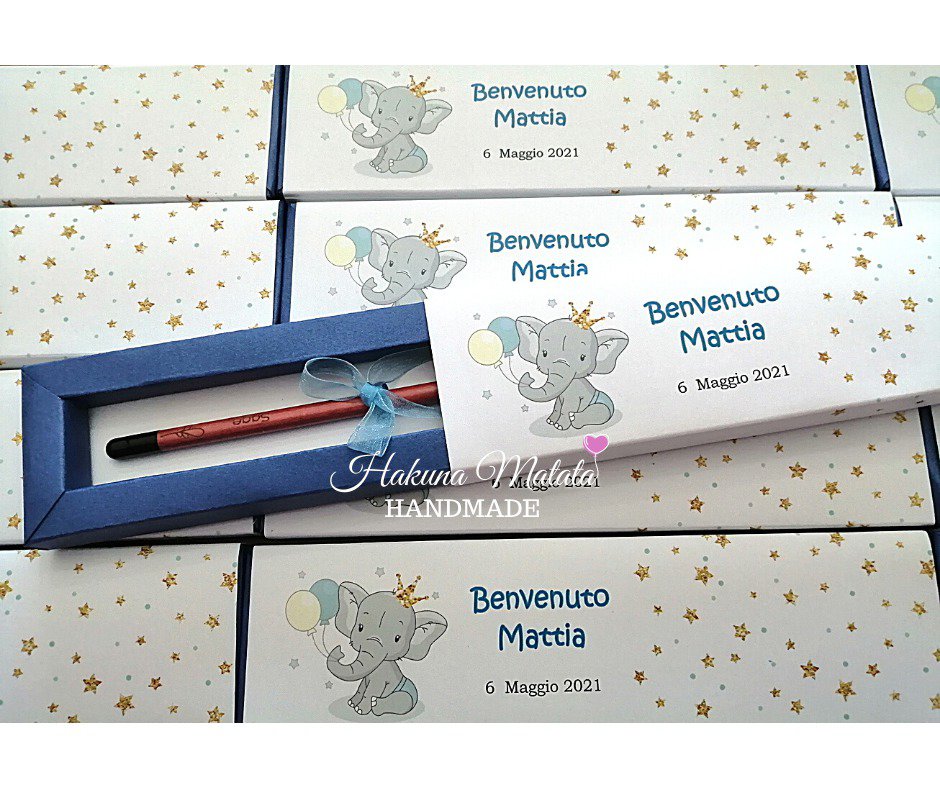 Scatolina/bomboniera matita piantabile - Feste - Bomboniere - di Ha