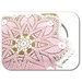 Centrino rosa e bianco ad uncinetto in cotone 45 cm - 8CN