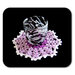 Sottobicchiere viola, lilla e bianco ad uncinetto in cotone 13 cm - 4 PEZZI - 26STT
