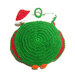 Presina di Natale gufo verde ad uncinetto in cotone 15x17 cm - 38NTL