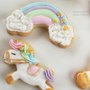 Biscotti decorati segnaposto compleanno festa a tema Unicorno o arcobaleno biscotto