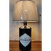 bellissima lampada bottiglia,abatjour,lamp artigianale,handmade,bottle lamp,hendricks gin, lampada personalizzata, vintage,lampada da tavolo