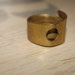 anello ottone regolabile in fascia stile medievale