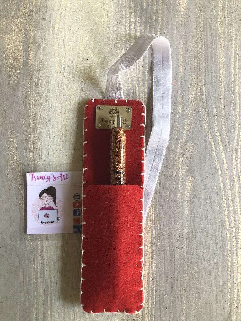 Galen Leather Portapenne In Pelle Con Zip 3 Posti Marrone - 7