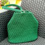 Borsetta verde handmade uncinetto fatta a mano