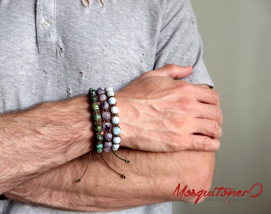 Bracciale Tormalina Nera Certificata Samsara Bracciale Con Agata