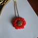 collana girasole rosso