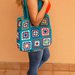 BORSA GRANNY SQUARE FATTA A MANO ALL'UNCINETTO