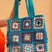 BORSA GRANNY SQUARE FATTA A MANO ALL'UNCINETTO