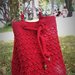 borsa a secchiello rossa uncinetto handmade fatto a mano