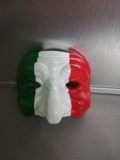 Maschera di Pulcinella tricolore