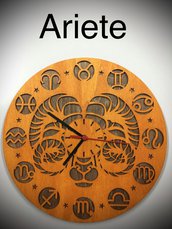 Orologio in legno artigianale personalizzato cm 30