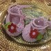 Scarpette scarpine cotone  crochet neonato bebè