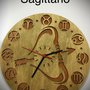 Orologio in legno artigianale personalizzato cm 30