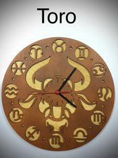 Orologio in legno artigianale cm 30