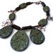 Jungle green stones necklace