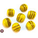 Lotto: 30 Perle Vetro  - 16X13 mm - Colore: Giallo Pastello con avventurina - KLP-G