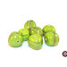 Lotto: 30 Perle Vetro  - 16X13 mm - Colore: Verde Acido Pastello con avventurina - KLP-VA