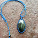 ciondolo in macrame con labradorite