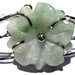 bracciale giada fiore verde