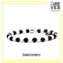 BLACKWHITE - BRACCIALI REVES FATTI SU MISURA CON PIETRE NATURALI E COMPONENTI IN ARGENTO925, METALLO E ACCIAIO 316L