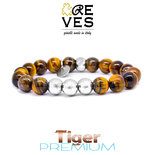 TIGER PREMIUM - BRACCIALI REVES FATTI SU MISURA CON PIETRE NATURALI E COMPONENTI IN ARGENTO925, METALLO E ACCIAIO 316L