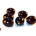 Lotto: 20 Perle Vetro - Ovale - 16x13 mm - Colore: Caramello scuro  - KAA-AS