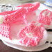                                                 Sandaletti di cotone  rosa e bianco per bimba di  3-6 mesi