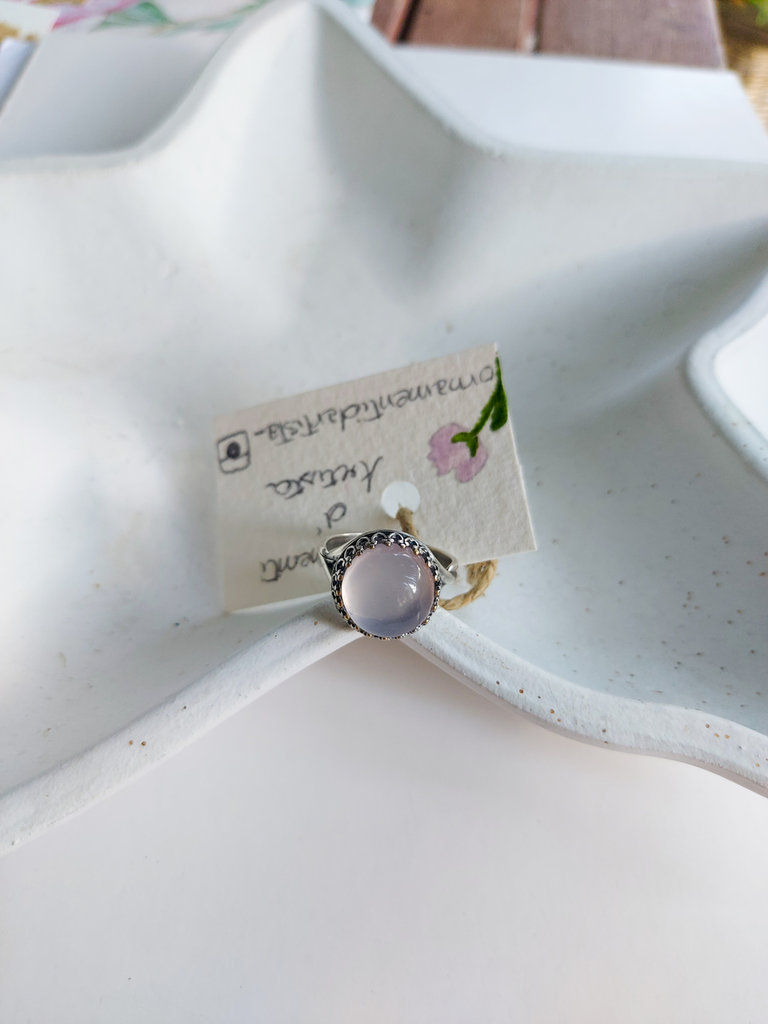 Anello Quarzo Rosa MISURA ANELLO 17