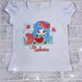 T-shirt bimba personalizzata con nome - cotone 100% - ricamata - sirena