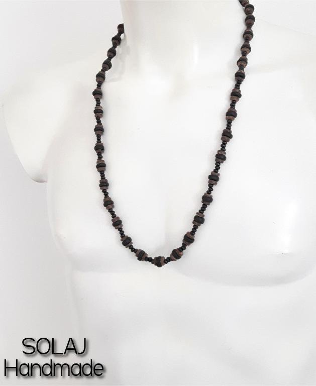 Collana Surf MADE IN Zen - Perle Di Cocco E Legno, Ciondolo Tribale Regolabile - Per Uomo, Donna E Bambino - Foto 6