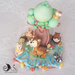 Cake topper albero animali del bosco personalizzabile