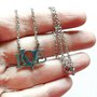 Collana girogola acciaio donna con Charm Love