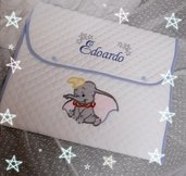 Busta porta cambio nascita personalizzata  con Dumbo