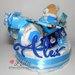 Torta di Pannolini Pampers Aereo grande maschio bimbo + prodotti igiene - idea regalo, originale ed utile, per nascite, battesimi e compleanni